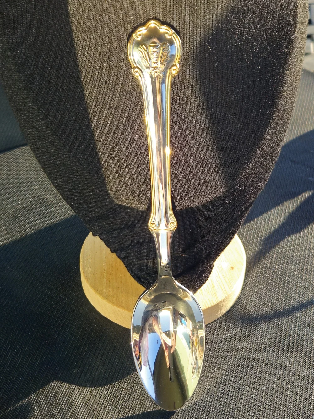 Wallace Bee Pattern Stainless With Gold Trim